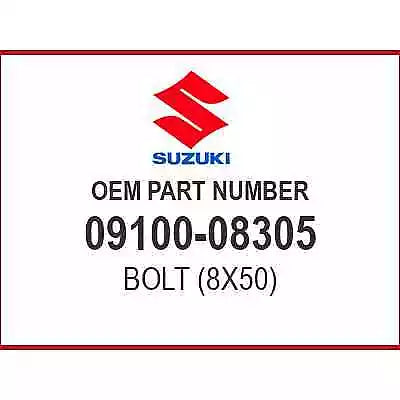 09100-08305 BOLT,8X60